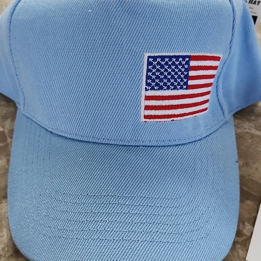 Kids Blue Cap with American Flag, Scrunchies, Clop, Sunglasses, Earrings, New